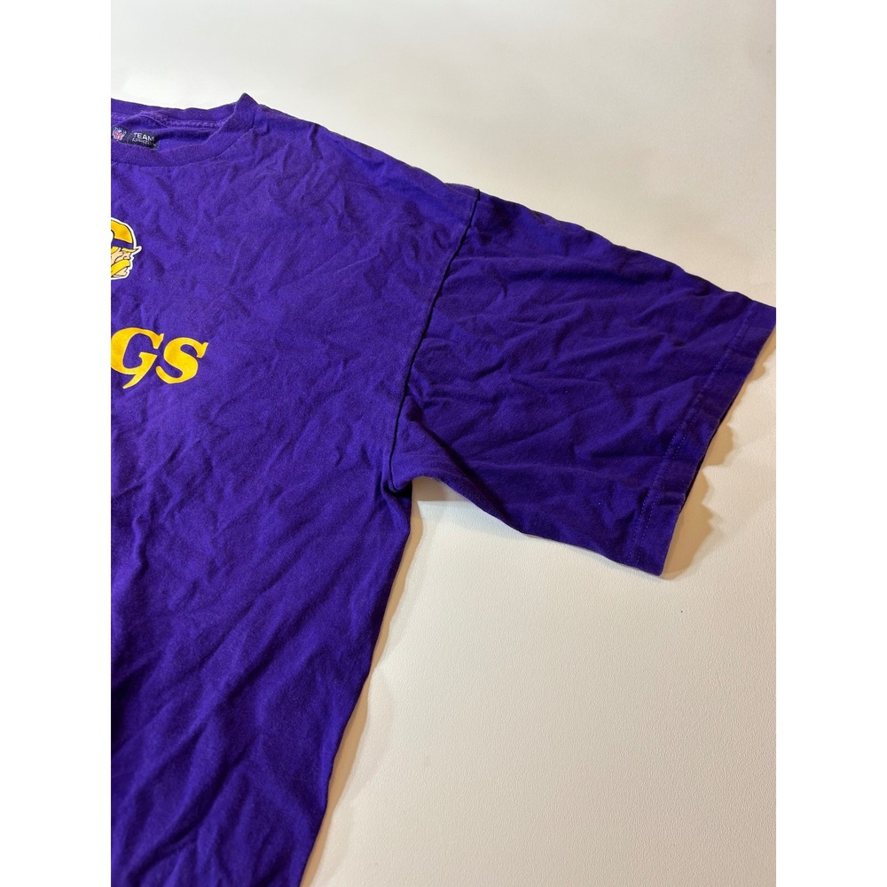 NFL Team Apparel T-Shirt Men's 2XL Purple Minnesota Vikings Football Graphic - Picture 2 of 8